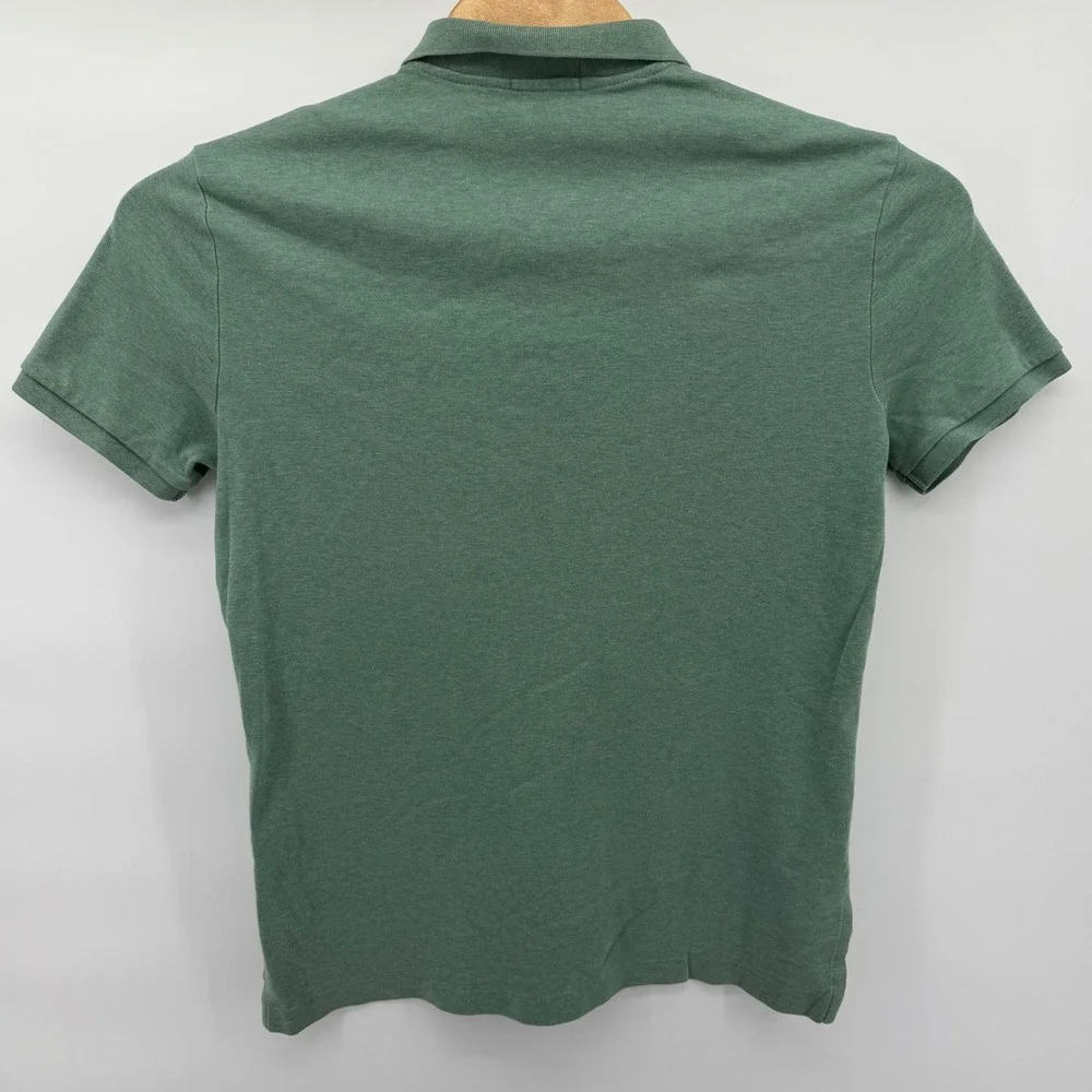 Polo Ralph Lauren Polo Shirt Mens Large Green Short Sleeve Heathered Pony Logo